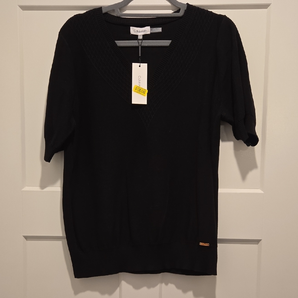 NWT Calvin Klein Black Womens Sweater